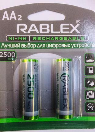 Аккумуляторы RABLEX HR6 RB-2500/ 1.2V / 2500mAh / Ni-MH / AA /...