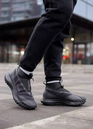 Зимові чоловічі кросівки nike acg gore-tex mountain fly black