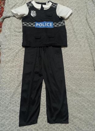 Карнавальный костюм полиция полицейский 8-9 лет