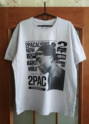 Мужская футболка 2pac tupac shakur тупак hip-hop merch (m-l)