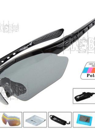Спортивные очки RockBros ORIGINAL Polarized 5 стекол (линз) че...