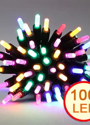 Гирлянда новогодняя Самоцветы 100 LED 8 м