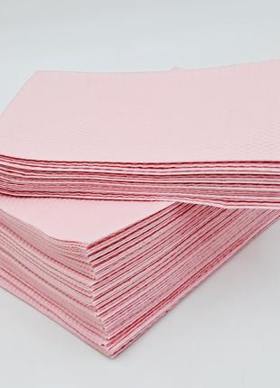 Одноразовые водонепроницаемые салфетки для стола (Розовые) 50 шт