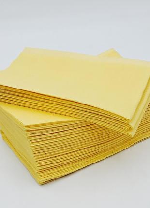 Одноразовые водонепроницаемые салфетки для стола (Желтые) 10 шт