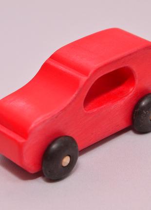 Машинка Деревянная детская Lis Mini Красная