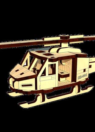 3D Пазл Из Дерева Pazly "Вертолет" 48 деталей