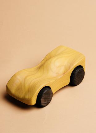 Машинка Деревянная Lis McQueen Желтая lis21