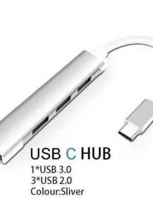 USB Hub Хаб Type-C 4 порта