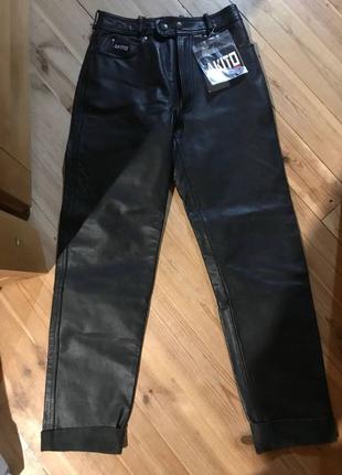 Новые оригинальные кожаные штаны Akito с биркой и наклейкой