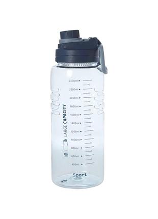 Пластиковая спортивная бутылка 1500 мл для питья. Синяя
