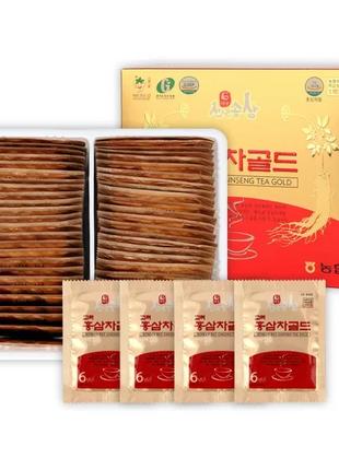 GIMPO PAJU GINSENG Чай красного корейского женьшеня GOLD 50 штук