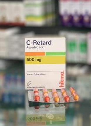 C-retard 500 mg-ц-ретард аскорбінова кислота вітамін с 500 мг ...