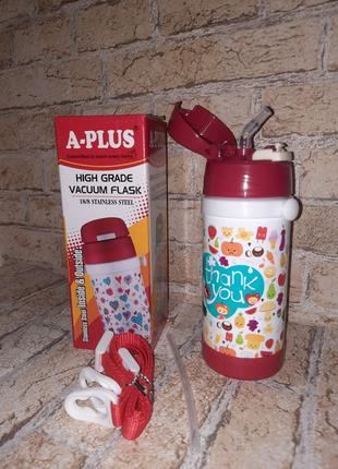 Дитячий термос A-Plus AP-1776-red fruits 320 мл червоний