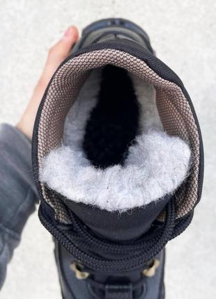 Тактичні зимові ботинки хутро чорний