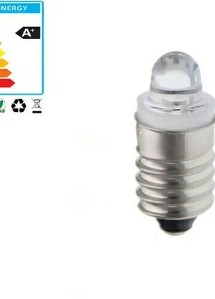 LED лампочка для фонарика Е10 3V тёплый свет