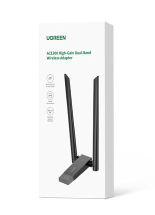 UGREEN AC1300 CM492 дводіапазонний Wi-Fi AC адаптер USB3.0 130...
