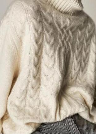 Шерстяной свитер водолазка osprey lambswool шерсть