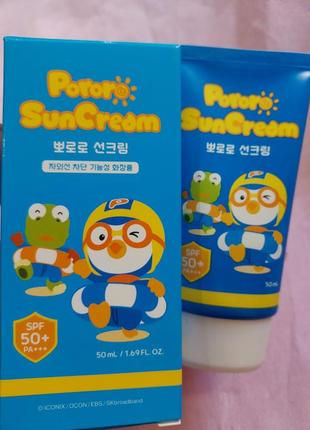 Солнцезащитный крем для детей pororo sunblock cream spf50+pa+++