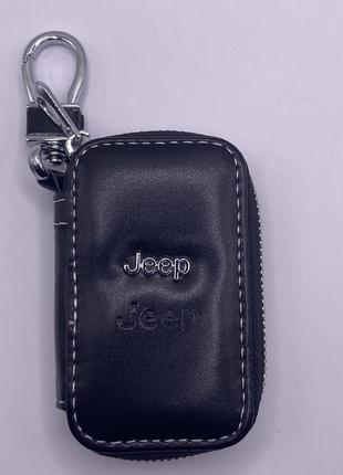 Брелок Ключниця з логотипом Jeep, чохол для ключа авто джип
