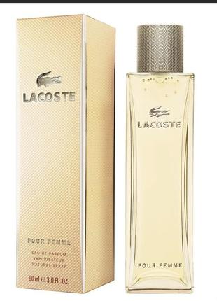 90 мл женская парфюмированная вода lacoste pour femme (лакостн...