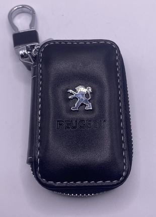 Брелок Ключница с логотипом пежо , чехол для ключа авто Peugeot