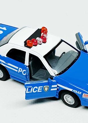 Машинка Kinsmart "Ford Crown Victoria (Police)" синяя KT5342-1