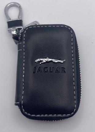 Брелок Ключница с логотипом ягуар , чехол для ключа авто JAGUAR