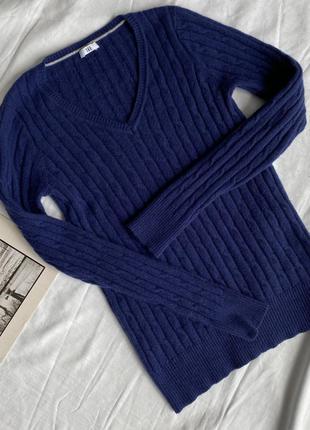 Пуловер свитер кофта с косами 💯 кашемир sor