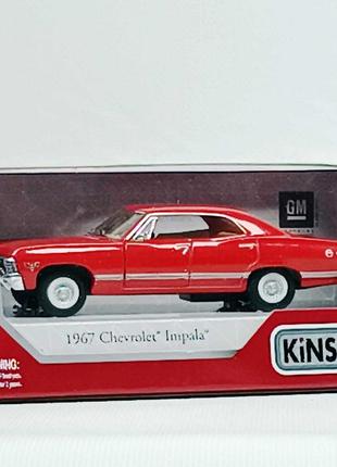 Машинка Kinsmart "Chevrolet impala" красная KT5418W-1