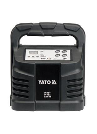 Зарядное устройство 12V, 12А, 6-200Ah, YT-8302 YATO