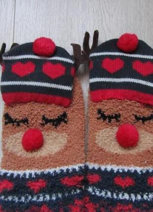 Новогодние рождественские праздничные носки, носки