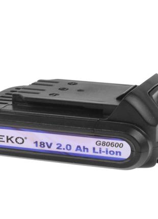 Аккумулятор литий-ионный 18 В, 2.0 Ач, G80600 GEKO