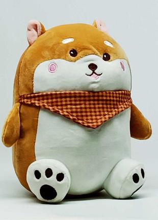 Мягкая игрушка Shantou Собачка 18 см коричневая 3442-1