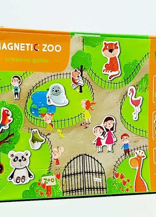 Магнитная игра DoDo "Зоопарк" 35 элементов 200207