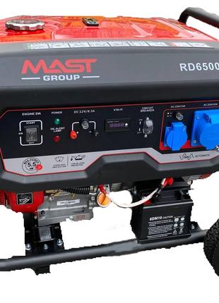 Бензиновий генератор 5.5 кВт однофазний AVR RD6500E MAST GROUP