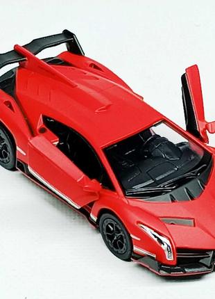 Машинка Kinsmart "Lamborghini matte series" красная kt5370w-1