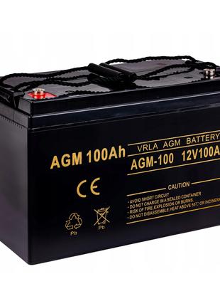 Акумулятор AGM для ДБЖ та інвертерів 12 V 100 Ah, AGM-100