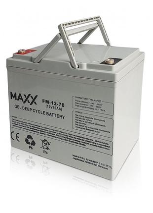 Аккумулятор GEL для ИБП и инвертеров 12V 70Ah FM-12-70 MAXX