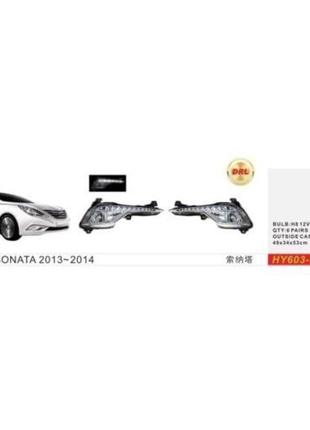 Фары доп.модель Hyundai Sonata/2013-14/HY-603L/H8-12V35W+LED-4...