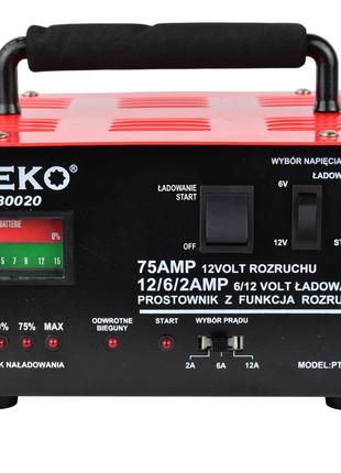 Пуско зарядное устройство 75А 6/12В, GEKO G80020