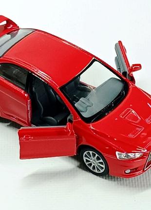 Машина kinsmart "Mitsubishi Lancer Evolution" Красный KT5329W