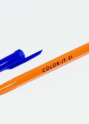 Ручка Color-it шариковая синяя 698539