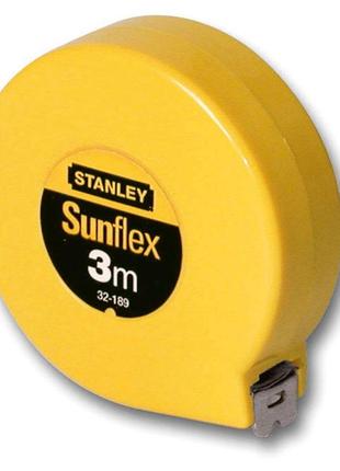 Рулетка "Sunflex" L = 3 м. Без фіксатора, 0-32-189 STANLEY