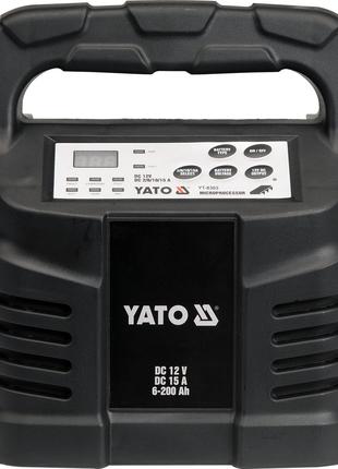 Зарядное устройство 12V, 15А, 6-200Ah, YT-8303 YATO