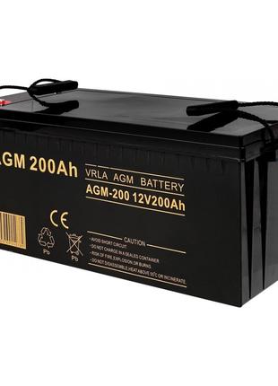 Акумулятор AGM для ДБЖ та інвертерів 12 V 200 Ah VRLA 6AKUXAG2...