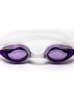 Очки для плавания Grilong взрослые J7900-5. Цвет фиолетовый