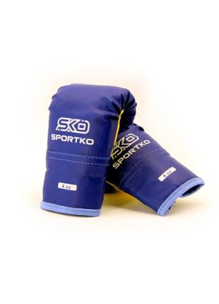 Рукавички боксерські дитячі Sportko 3-5 років колір синій