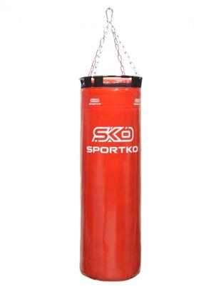 Мешок боксёрский Sportko PVC "Классик" 85 см с кольцом цвет кр...