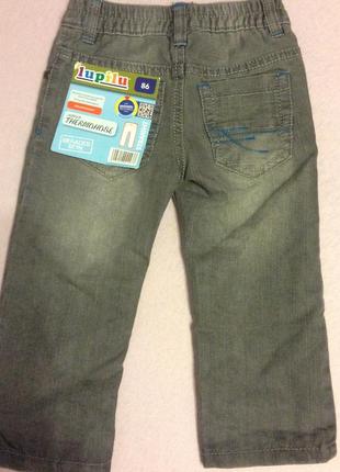 Утепленные джинсы lupilu рост 86 см