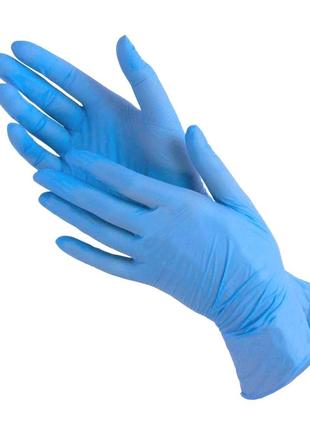 Medicom SafeTouch Vitals Перчатки нитриловые голубые (р S) 50 пар